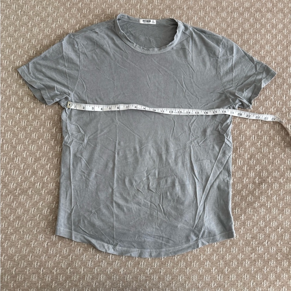 Buck Mason Heather Gray Short Sleeve Tee